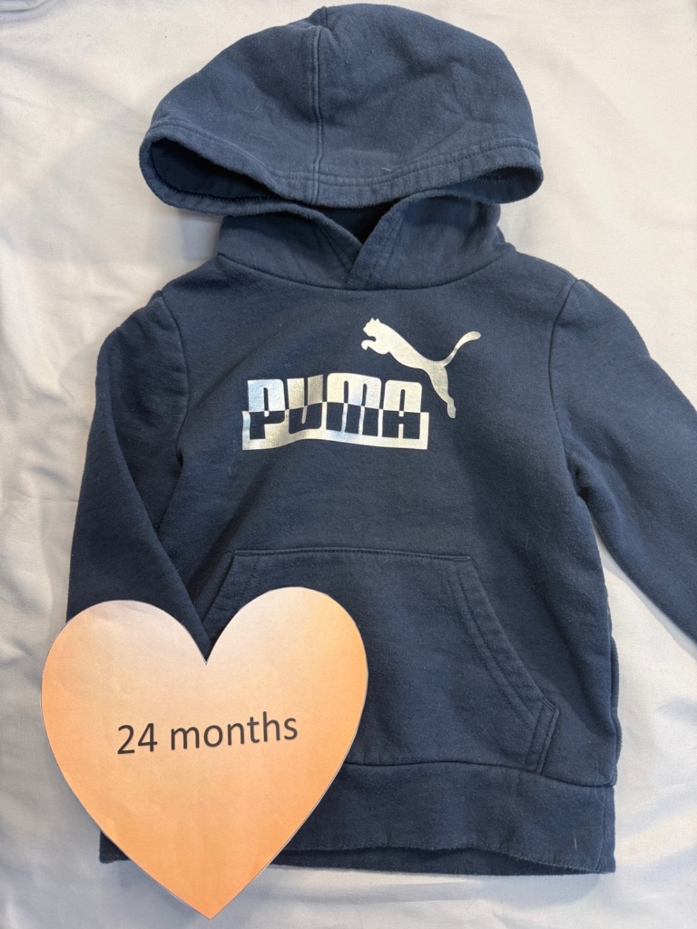 Puma Blue Logo Sweatshirt Hoodie